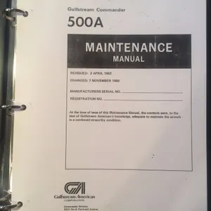 Gulfstream American Commander 500A Service Manual